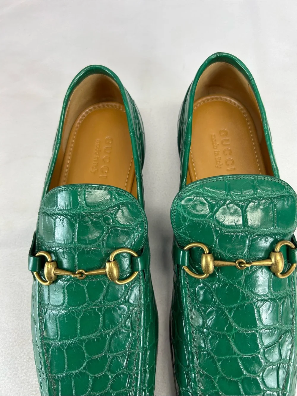 Gucci Men's Gucci Jordaan crocodile loafer